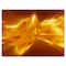 Designart - Plasmas and Liquid With Fiery Shine - Abstract Canvas Wall Art Print